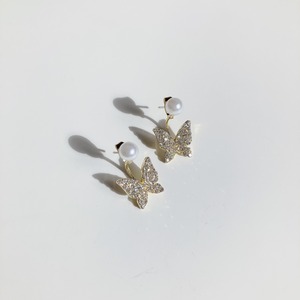 butterfly pearl pierce