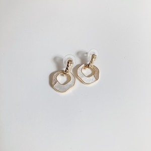 shell style gold pierce